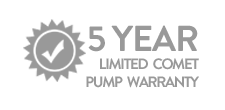 5 Year Comet Pump Warranty